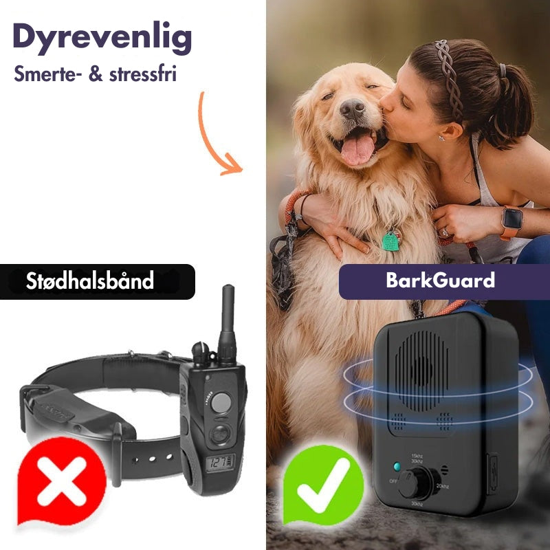 BarkGuard – Vejrbestandig anti bark enhed med justerbare ultralydsniveauer