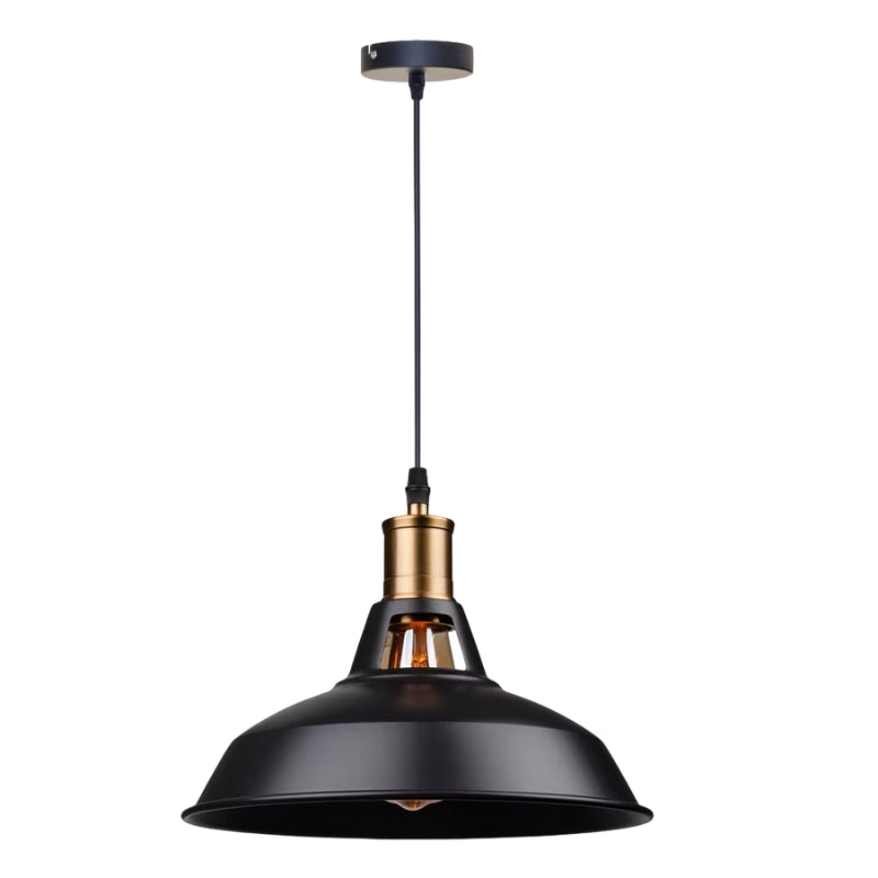 AuraGlow – Industriel Metal Pendellampe med Justerbar Ledning