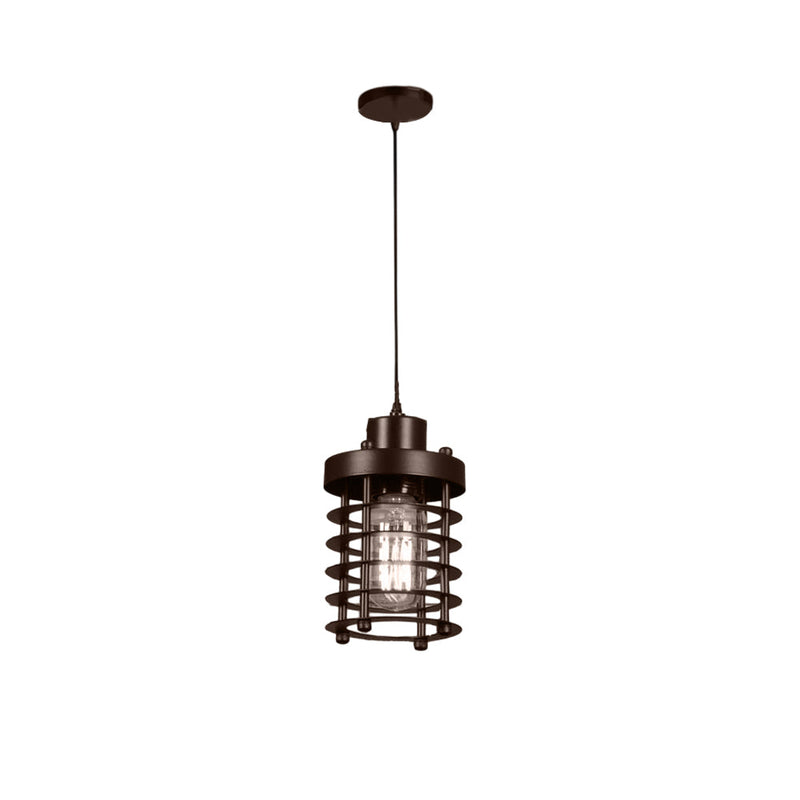 RetroGlow - Industriel Metal Cage Pendant lysekrone til stilfuldt interiør