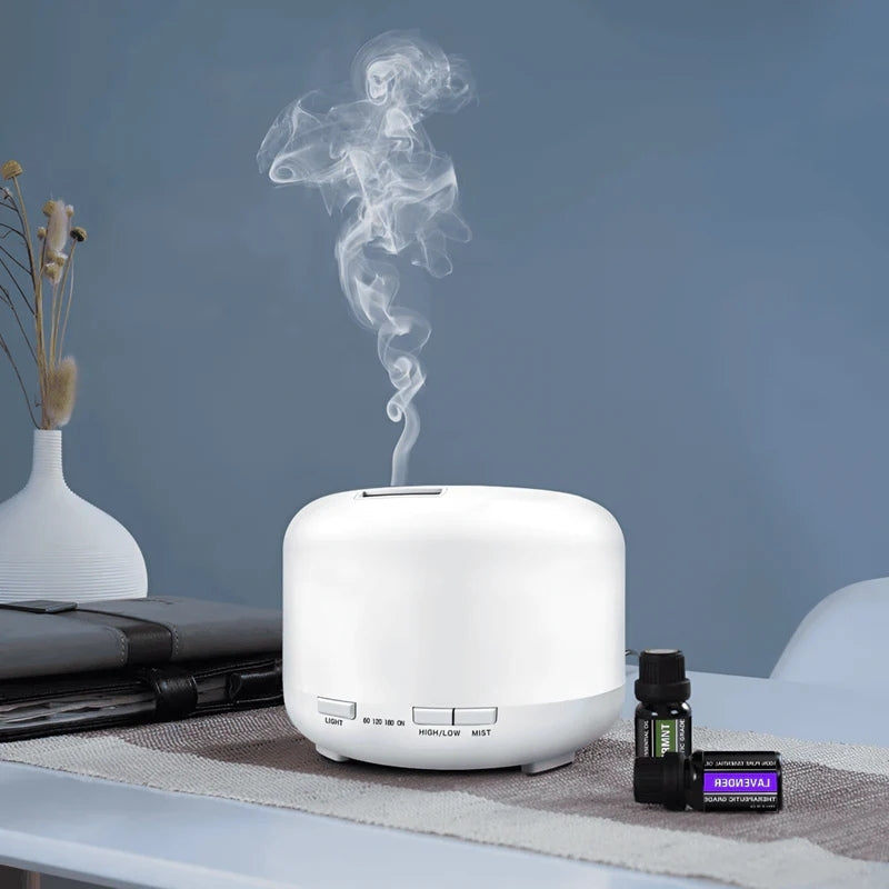 MistVibe – Fjernstyret aromaspreder med Bluetooth-højttaler og omgivende belysning