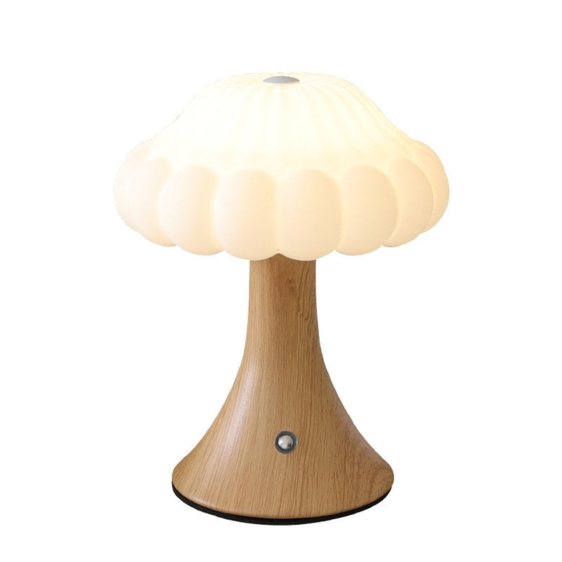 Nordilume – Genopladelig svampeformet LED-bordlampe til soveværelse og stue