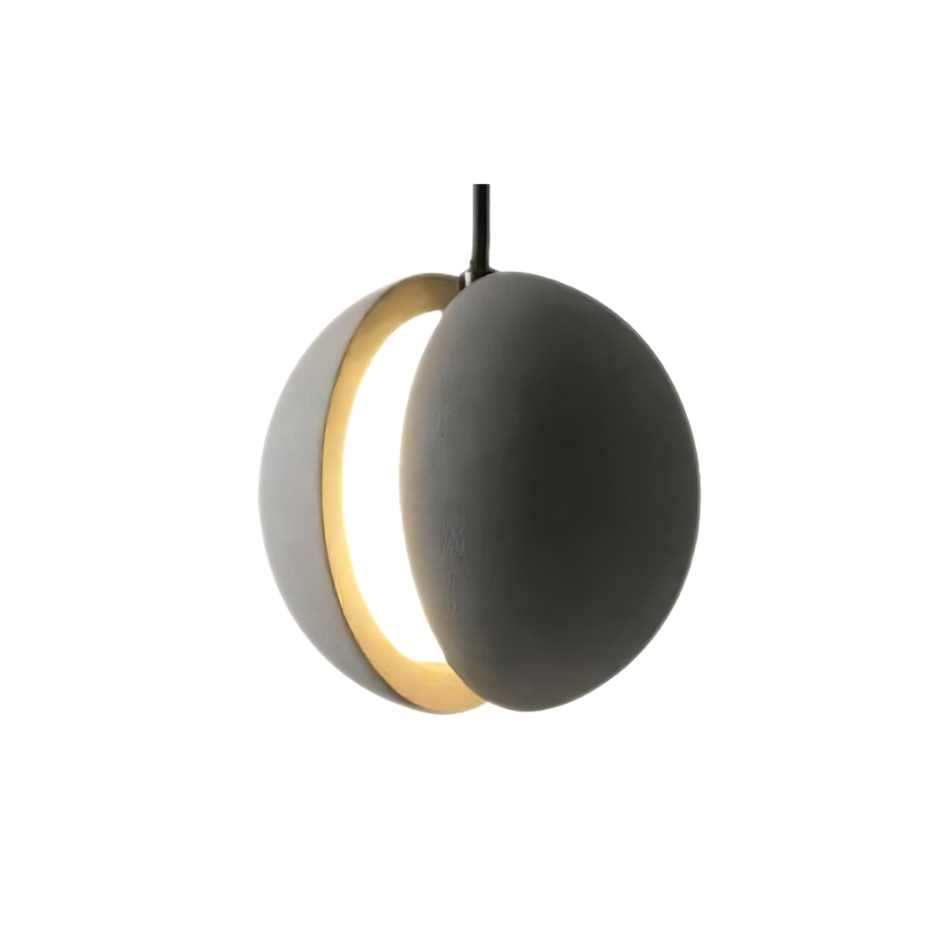 IndustriGlow - Moderne betonlysekrone med justerbar højde og industriel charme