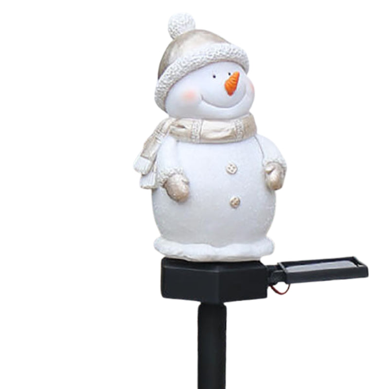 FrostGlow – Solcelledrevet snemandshavelampe med festligt udendørsdesign