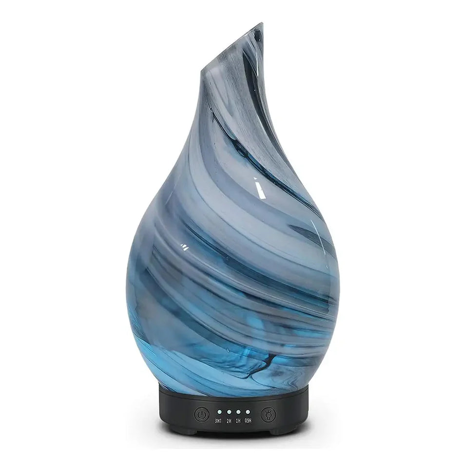 LumiMist – Håndlavet glas aromadiffuser med 7 LED-farver