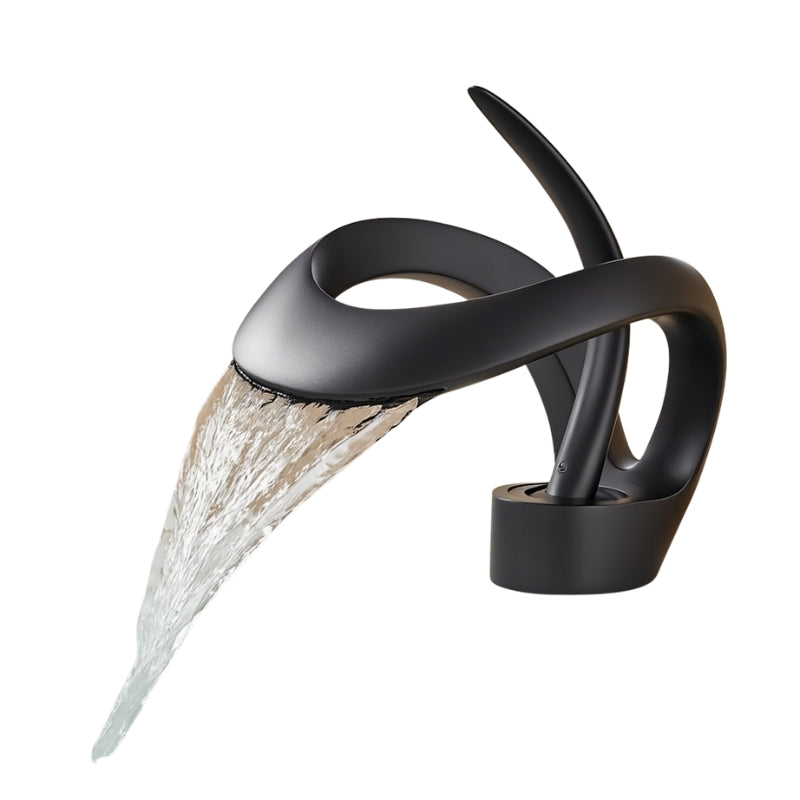 AquaSculpt – Vandfaldsarmatur til badeværelse med kromfinish