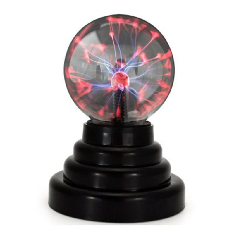 PlasmaGlow – Statisk Ion Glasbold LED USB Natlampe