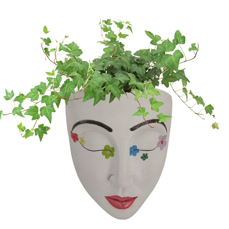 ArtPot – Hængende plantepotte med kreativt ansigtsdesign til pladsbesparende vægdekoration