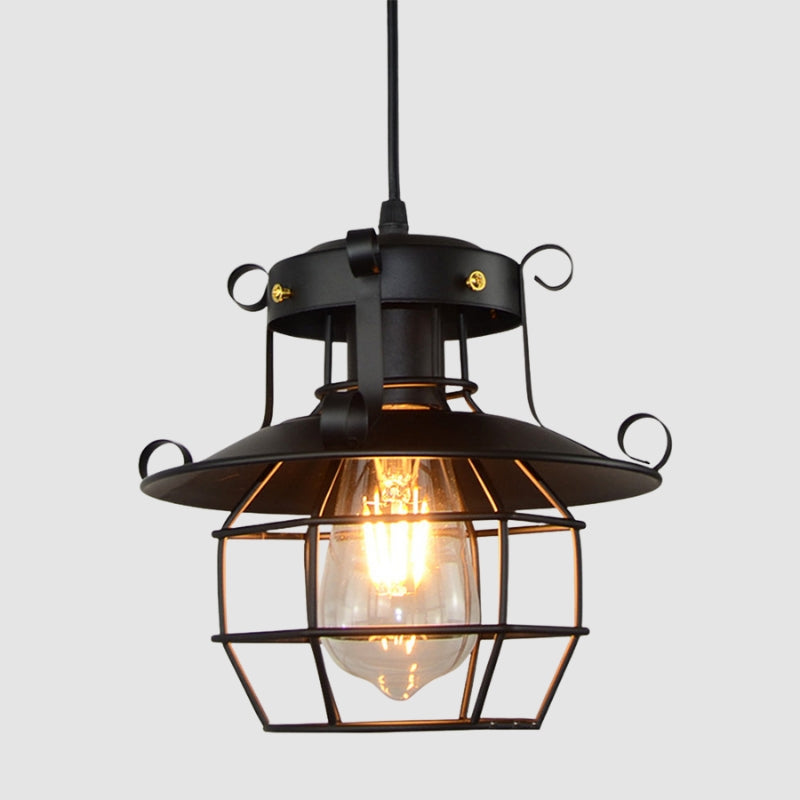 LumenCage - Pendellampe med Burdesign til Moderne Indendørs Stemning