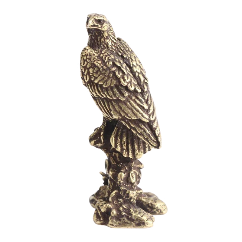 EagleCraft - Håndlavet Mini Ørn Figur til Skrivebordsdekoration
