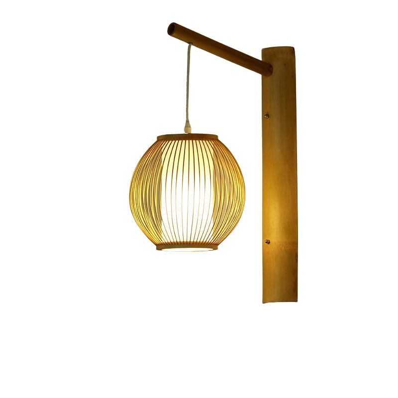 BambooGlow – Traditionel kinesisk lanterne væglampe