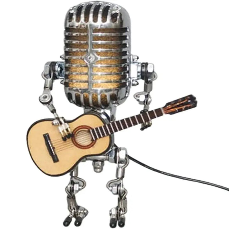 GuitarGlow - Robotguitar bordlampe med dæmpbar lys