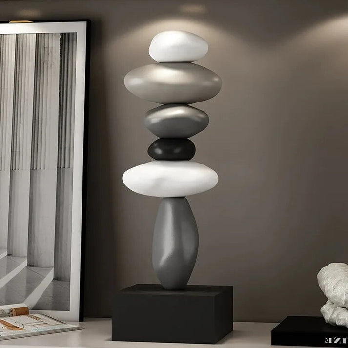 StoneSerene – Moderne stablet stenskulptur til moderne hjem