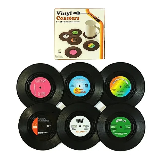 SpinSet – Retro musikinspireret bordskåner med skridsikker bund