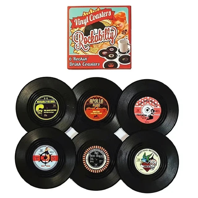 SpinSet – Retro musikinspireret bordskåner med skridsikker bund