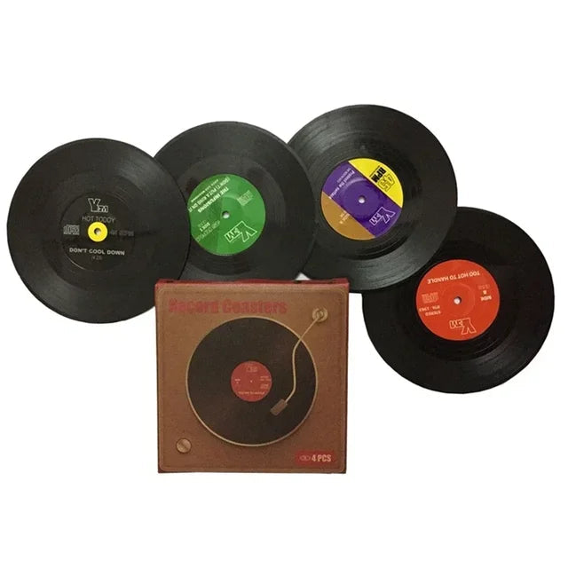 SpinSet – Retro musikinspireret bordskåner med skridsikker bund
