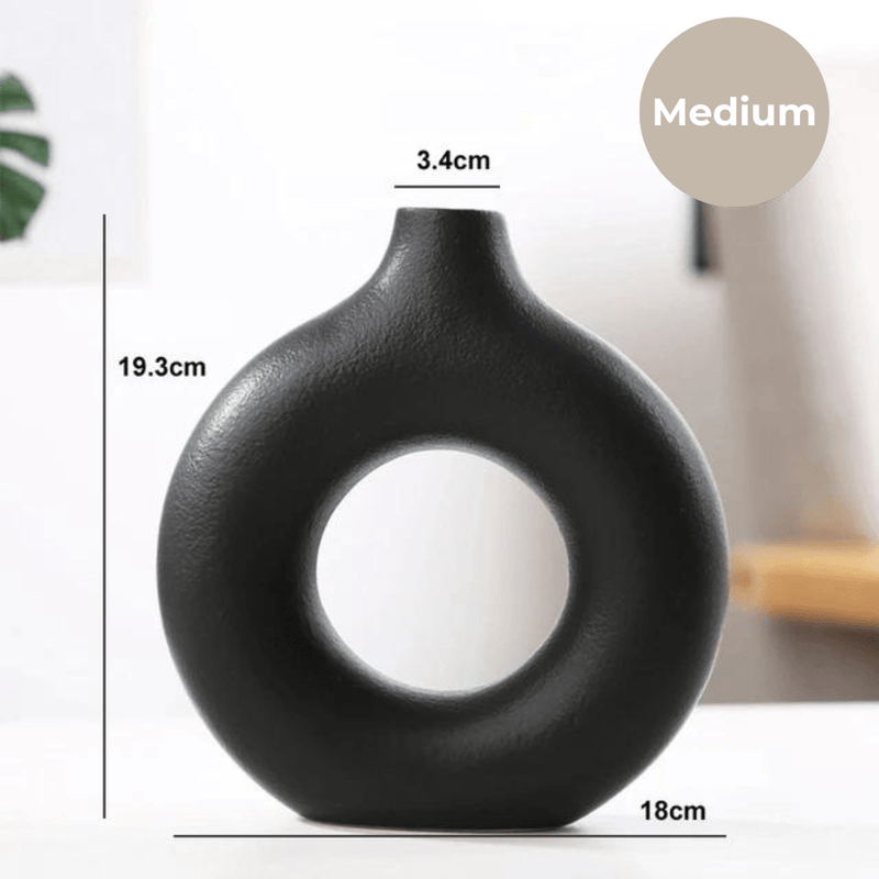 AuraDonut - Sofistikeret vase med unikt donutdesign