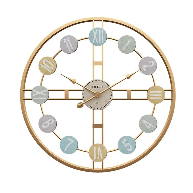EternaClock - Elegant vintage vægur med lydløs mekanisme til klassisk boligindretning