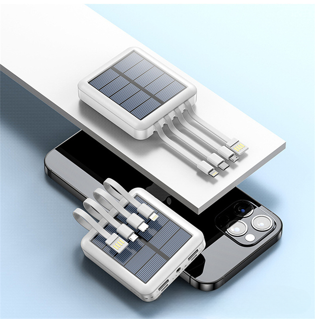 SolarCharge - Letvægts Solenergibank til Udendørs Eventyr