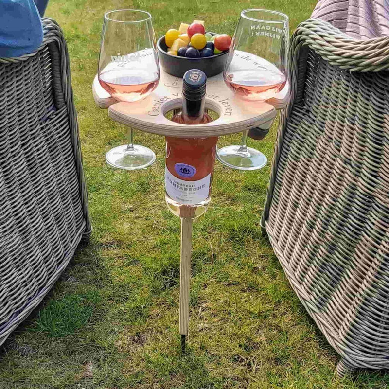 SipSecure – Bærbar udendørs drikkevareholder med rum til flasker og glas