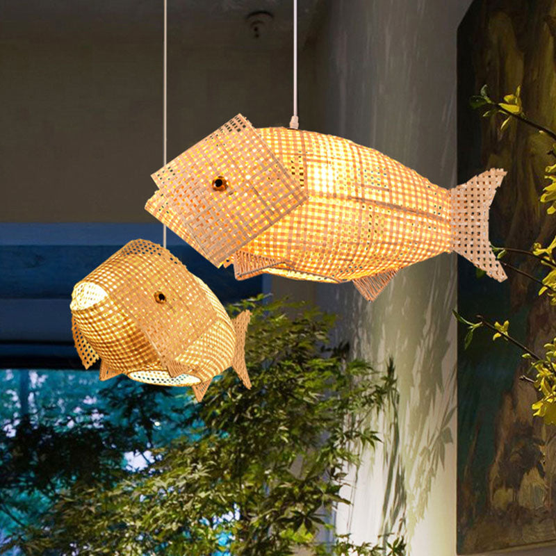 SeaCraft - Loftlampe med Fiskedesign og Afslappet Oceanstemning