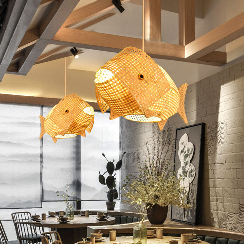 SeaCraft - Loftlampe med Fiskedesign og Afslappet Oceanstemning