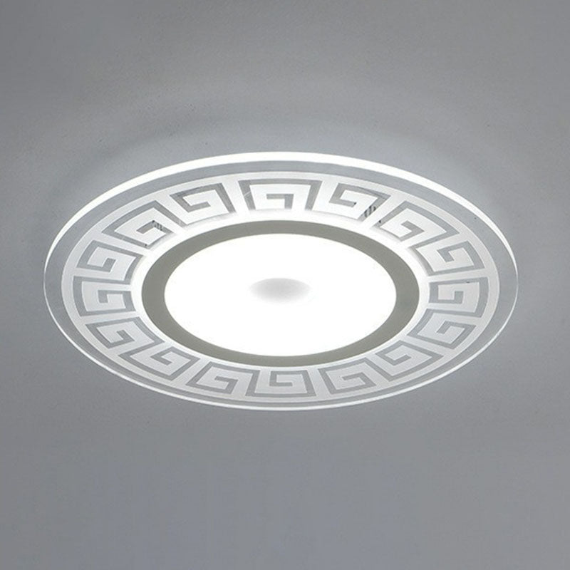 HellenicGlow - Loftlampe med Elegant Græsk Mønster og LED-Lys