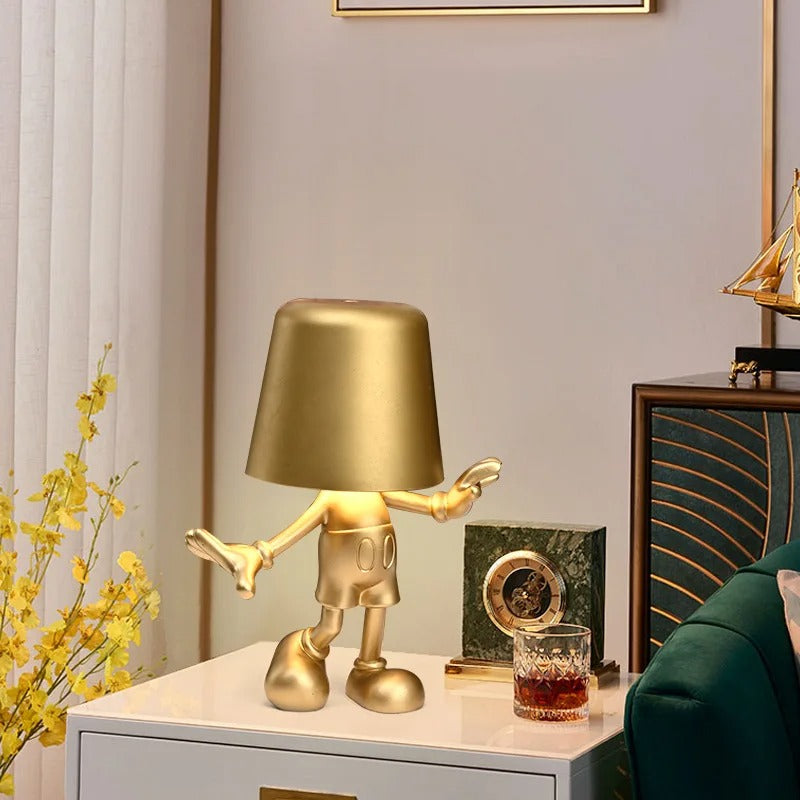 LumiGlow - Trådløs touch-bordlampe med elegant design