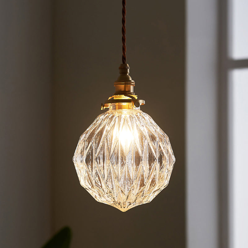 ClearSphere - Pendellampe med Klar Glas og Industrielt Look