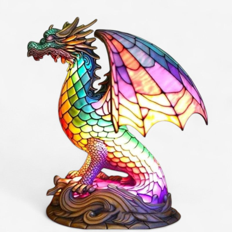 GlowCritter – Bordlampe med dyr og 3D regnbuedesign