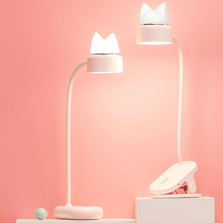 KittyBeam - Moderne LED-bordlampe med sødt katteøredesign og fleksibel brug