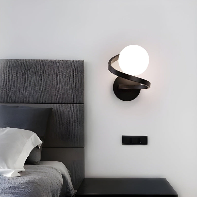 NordicGlow – Spiralvæglampe med moderne LED og stilfuldt spiraldesign til moderne rum