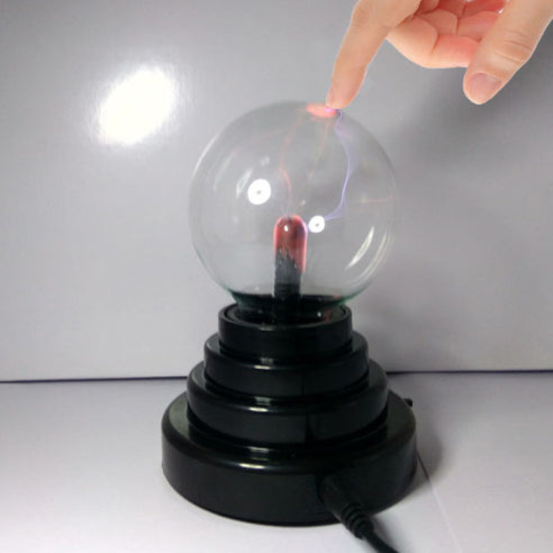 PlasmaGlow – Statisk Ion Glasbold LED USB Natlampe