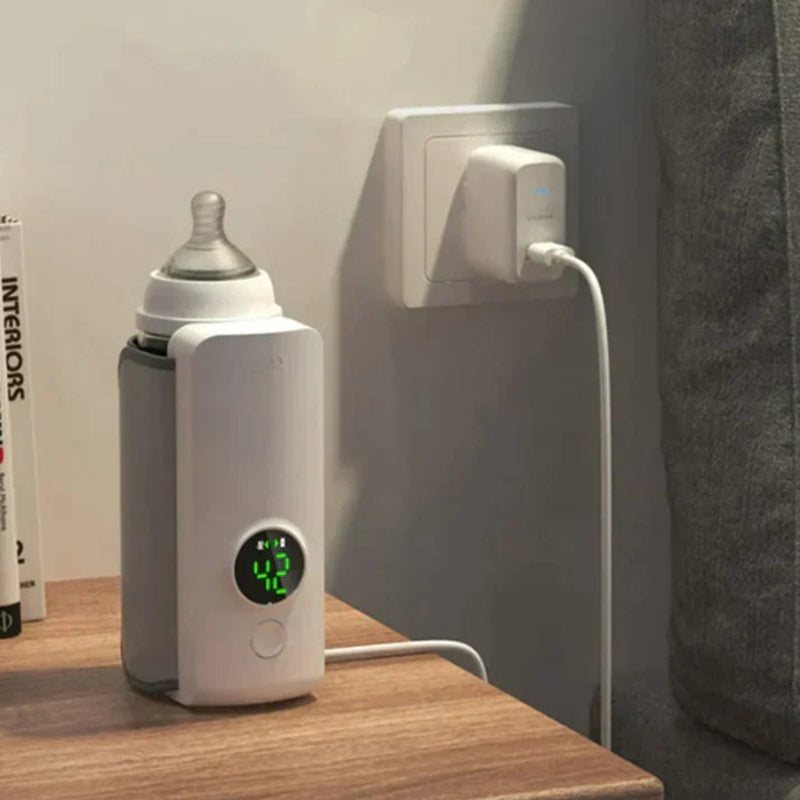 TinyHeat – Genopladelig Flaskevarmer til Baby