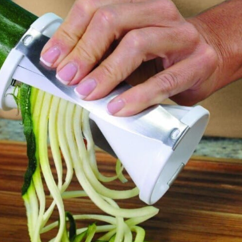 TwistMate – Spiral Grøntsagsskærer med Tykt Blad og Ergonomisk Greb