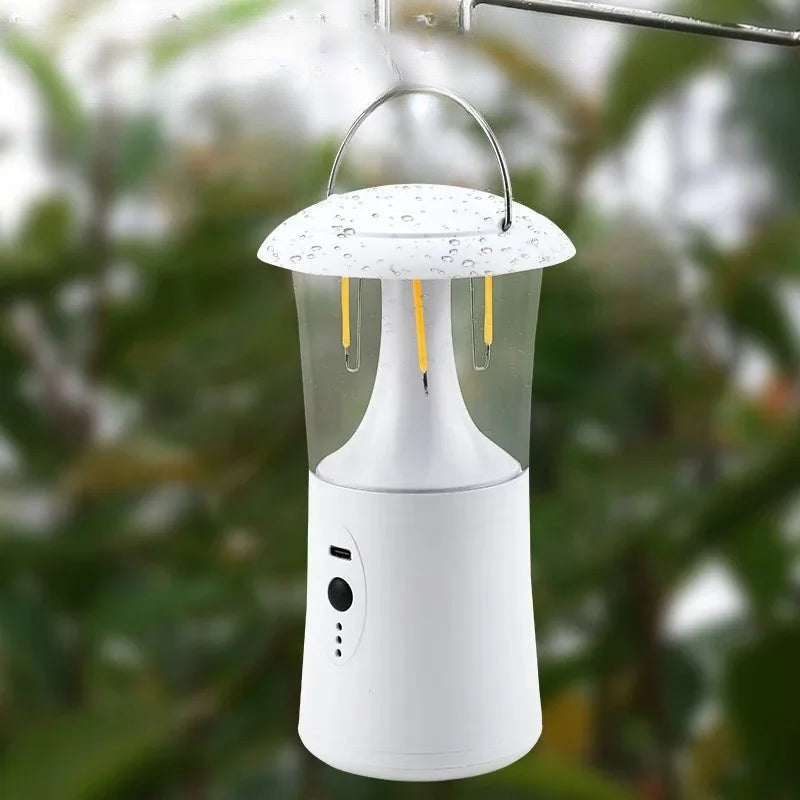 GlowQuest – Genopladelig LED-campinglanterne med ophængsdesign