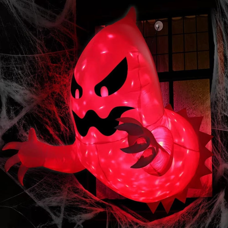SpectraBoo – Opblaasbar Halloween-geist med Farveskiftende LED-lys