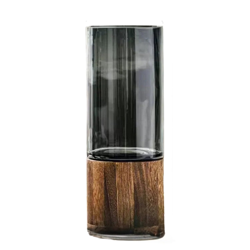 EcoForm – Hydroponisk vase i træ og glas med moderne hjemmedesign