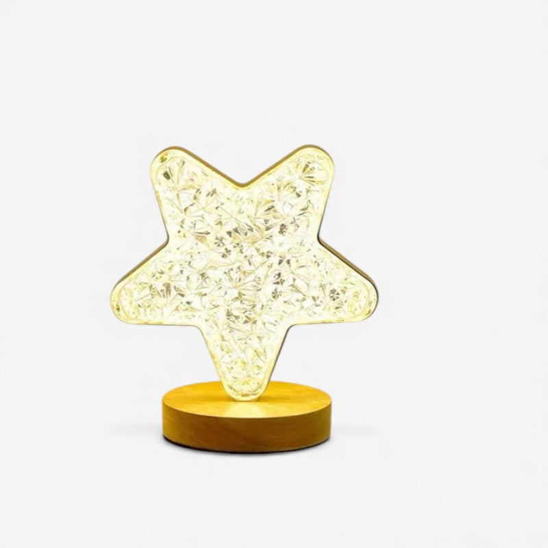 GlowNova – LED Bordlampe med Stjernedesign til Hjemmet