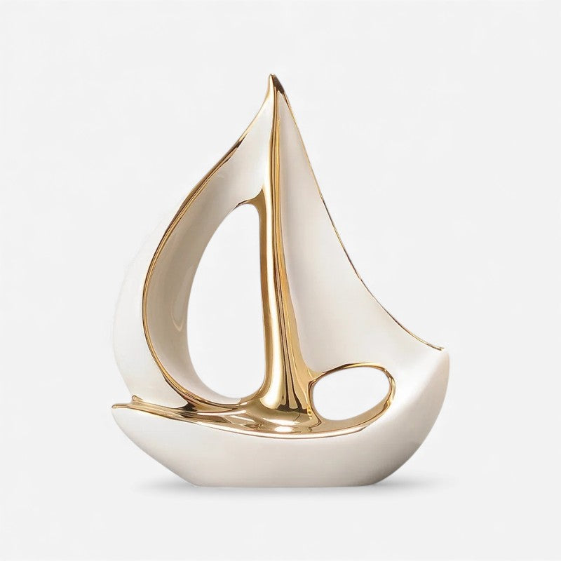 OceanCraft – Sejlskibs Skulptur med Kreativt Design til Dekorativ Udstilling