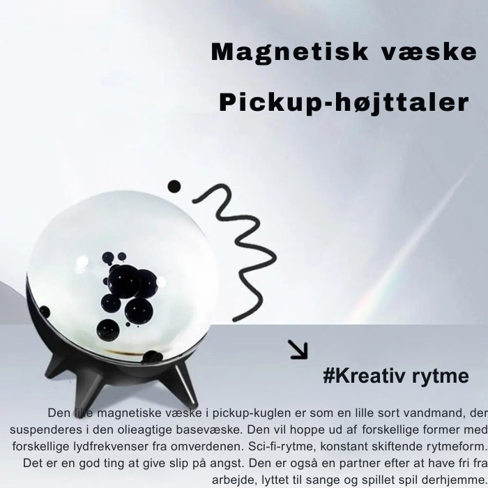 GrooveFlex – Ferrofluid bluetooth højttaler med lydvisualisator og kompakt design