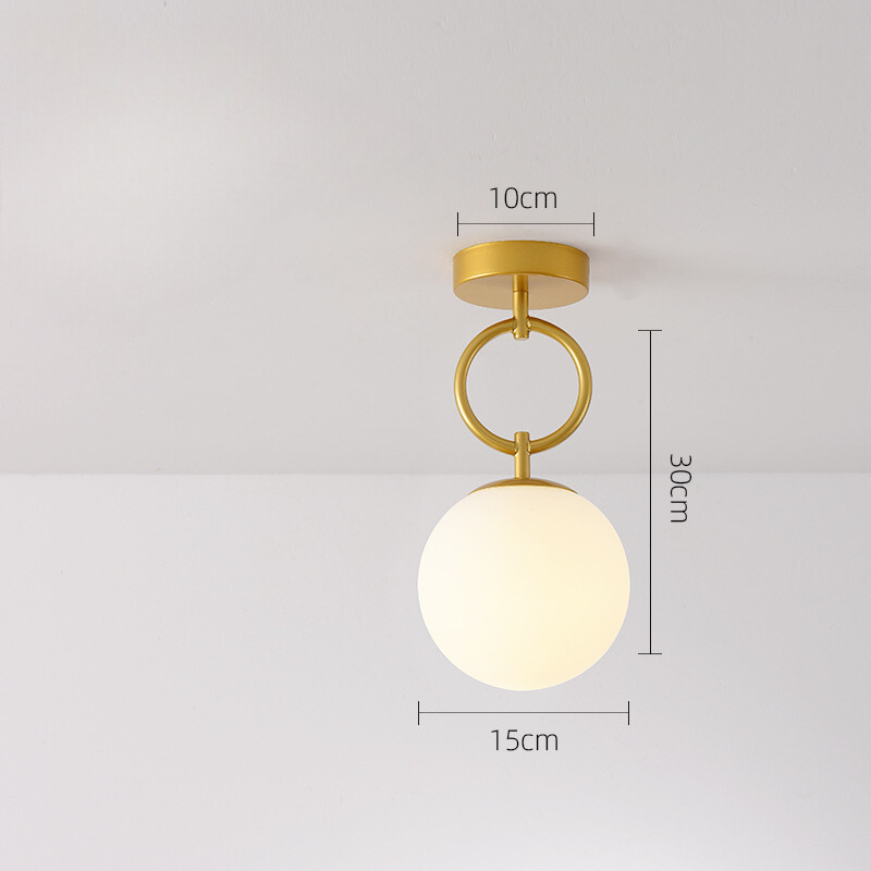 NordicGlow - Minimalistisk glaslysekrone med LED for en sofistikeret stemning