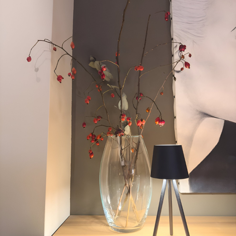 GlowNest – Genopladelig trådløs bordlampe med touch-betjening