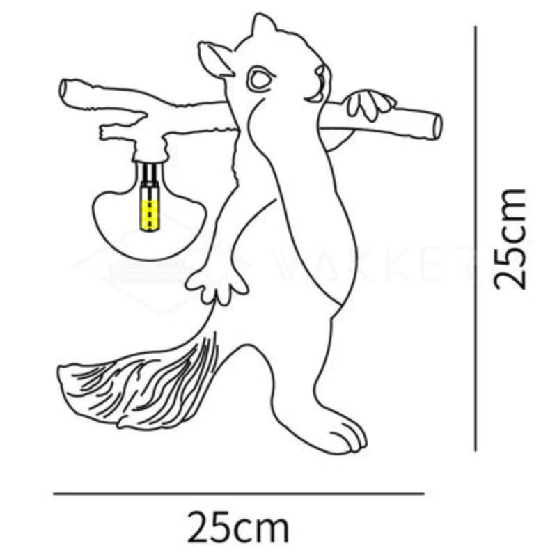 SquirrelGlow – Sød egern bordlampe med blødt lys for en hyggelig atmosfære