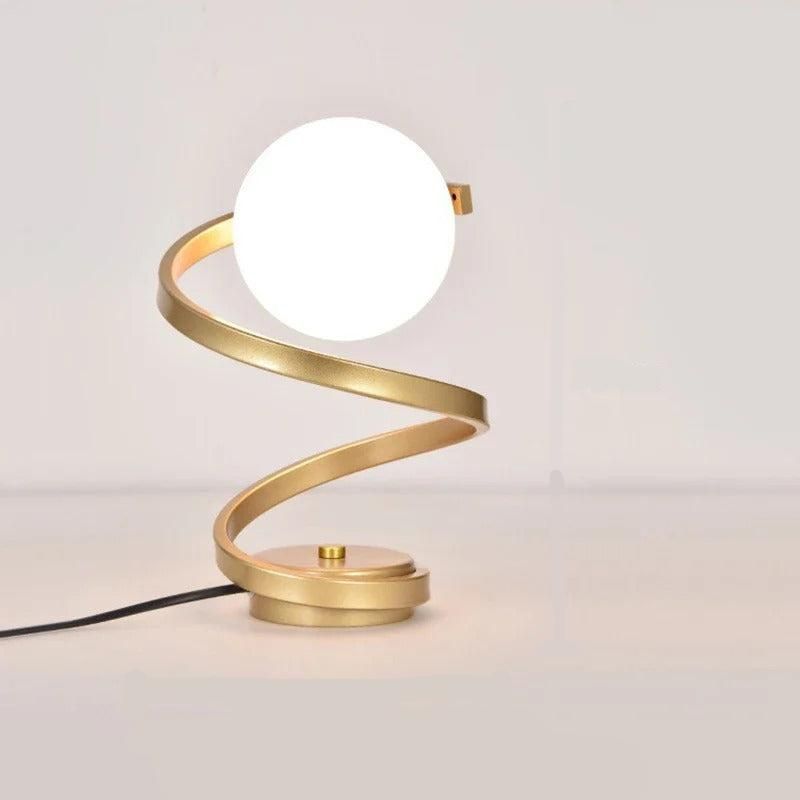 GlowCircle – LED bordlampe med rundt design og afbryderknap