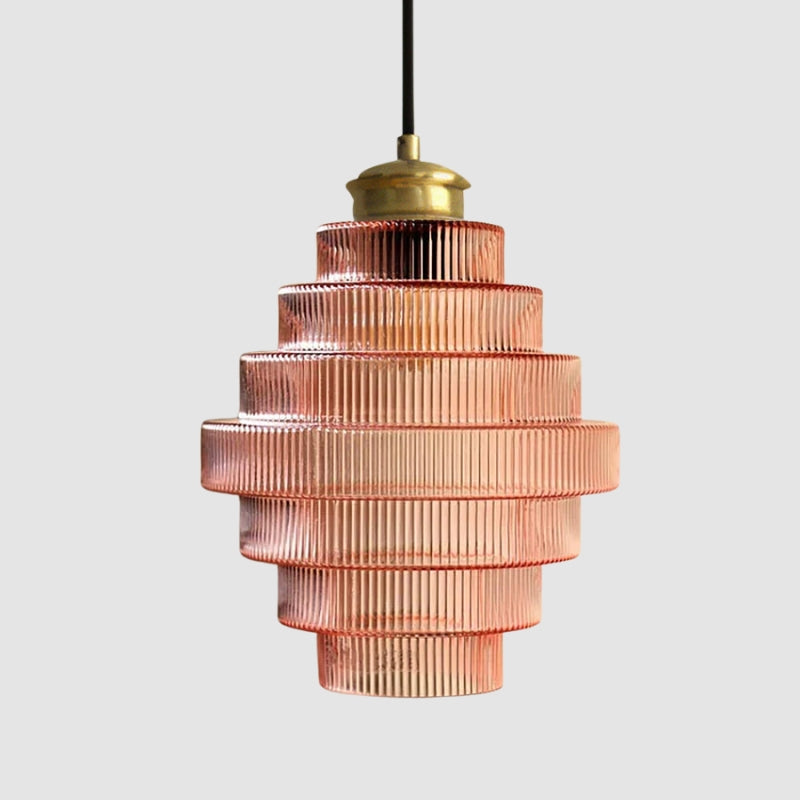 VictorGlow - Antik Pendellampe med Strippet Design til Indendørs Belysning