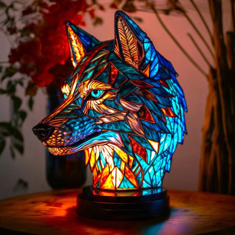 GlowCritter – Bordlampe med dyr og 3D regnbuedesign