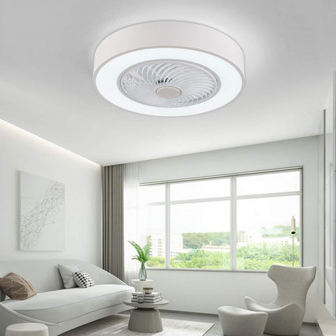BreezeGlow - Moderne LED loftslampe med indbygget ventilator og lækkert design