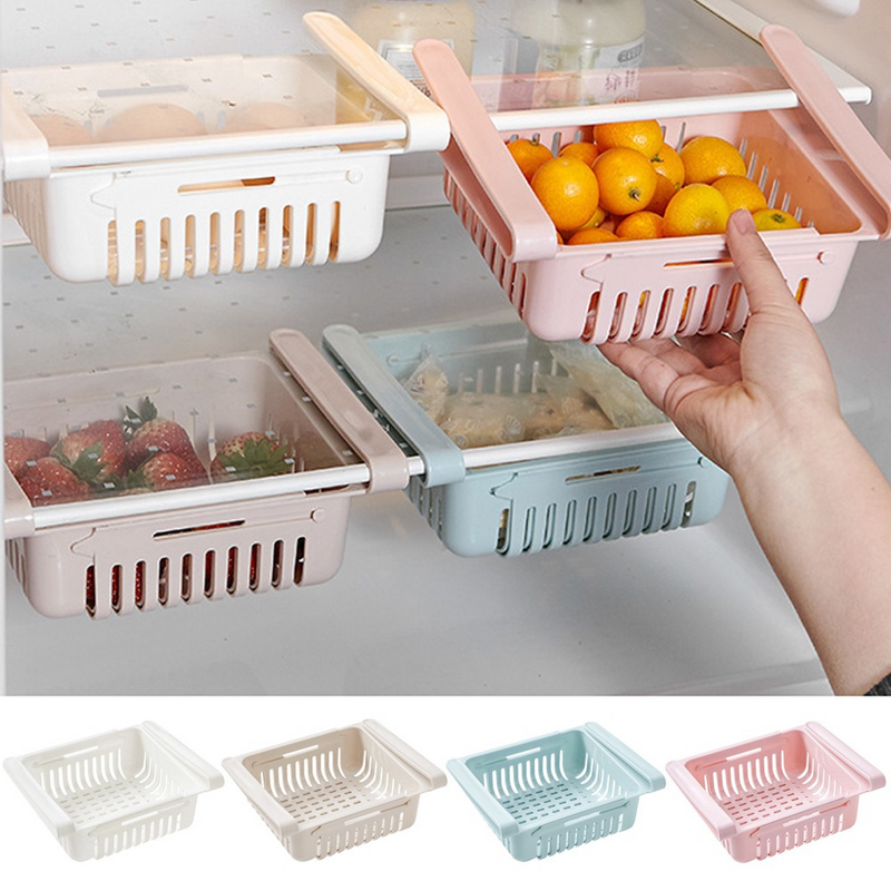 FridgeFlex – Smart køleskabsorganiseringsskuffe med brugerdefineret opbevaring