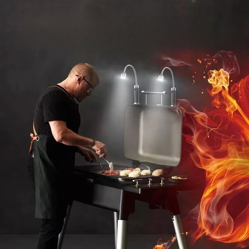 GrillBeam – Magnetisk LED-grilllys med fleksibel arm