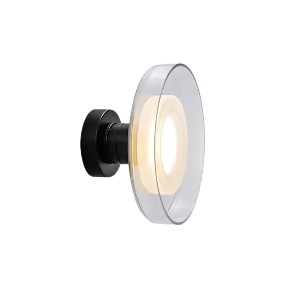 LumaMist – Moderne væglampe i røgfarvet glas